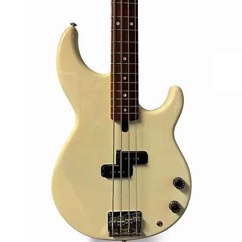 Used Yamaha BB300 ELECTRIC BASS White Electric Bass Guitar White - musicians--Friend