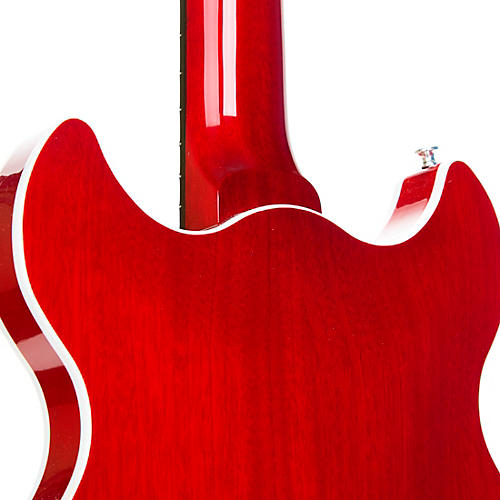Harmony Comet Semi-Hollow Electric Guitar Trans Red - musicians--Friend