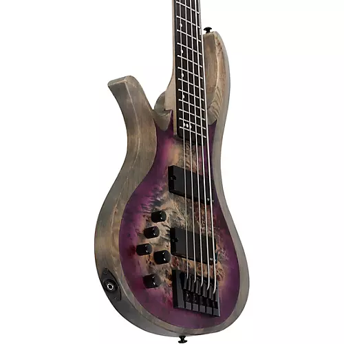 Schecter Guitar Research Riot-5 Left-Handed 5-String Electric Bass Aurora Burst - musicians--Friend