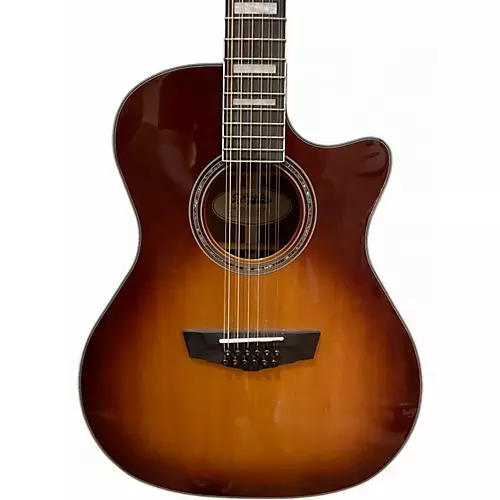 Used D'Angelico Premier Fulton Iced Tea Burst 12 String Acoustic Electric Guitar Iced Tea Burst - musicians--Friend
