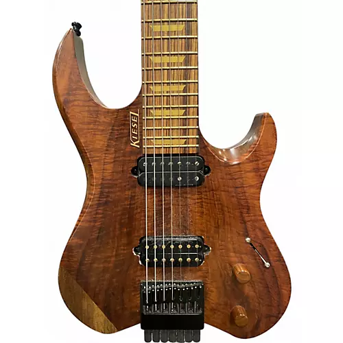 Used Kiesel Vader Neck-thru 7 Natural Solid Body Electric Guitar Natural - musicians--Friend