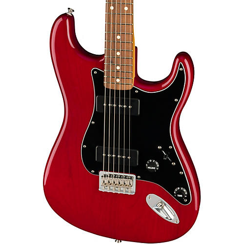 Fender Noventa Stratocaster Pau Ferro Fingerboard Electric Guitar Crimson Red Transparent - musicians--Friend