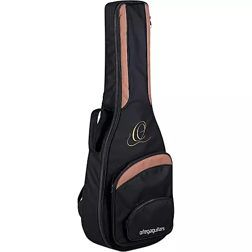 Ortega Family Series Pro RCE145BK Thinline Acoustic-Electric Nylon Guitar Gloss Black - musicians--Friend