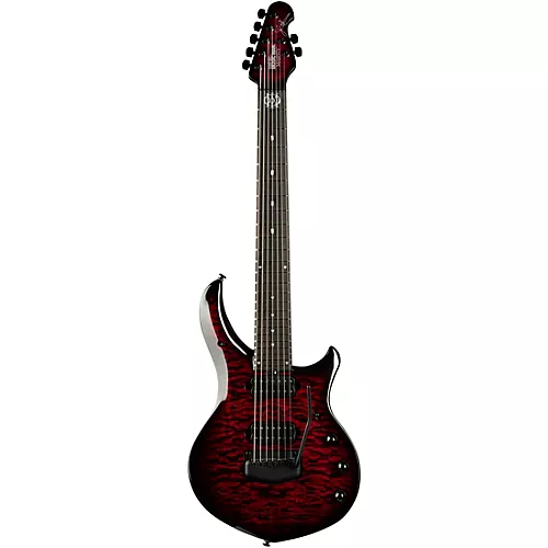 Ernie Ball Music Man John Petrucci BFR Majesty 7 Quilt Top 7-String Electric Guitar Red Nebula - musicians--Friend