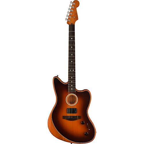 Fender Acoustasonic Player Jazzmaster Sitka Spruce-Mahogany Acoustic-Electric Guitar Ice Blue - musicians--Friend