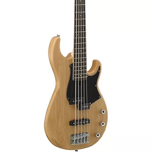Yamaha BB235 5-String Electric Bass Natural Satin Black Pearl Pickguard - musicians--Friend