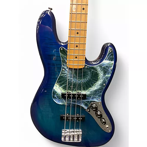 Used Fender PLAYER PLUS JAZZ BASS Blue Burst Electric Bass Guitar Blue Burst - musicians--Friend