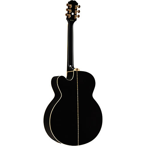 Epiphone J-200 EC Studio Acoustic-Electric Guitar Black - musicians--Friend