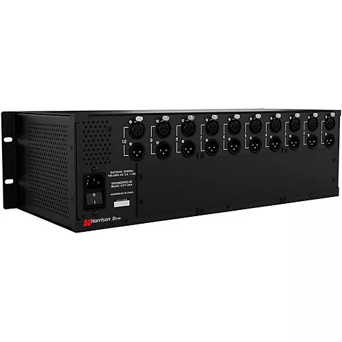 Harrison D510r 10-Slot 500 Series Rack System with Dante Interface Card - musicians--Friend