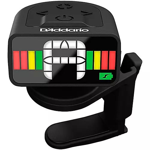 D'Addario Micro Rechargeable Headstock Clip-On Tuner Black - musicians--Friend