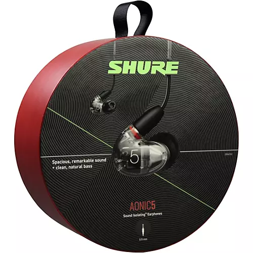 Shure AONIC 5 Sound Isolating Earphones Crystal Clear - musicians--Friend