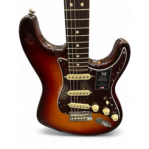 Used Fender 70th Anniversary American Professional II Stratocaster Comet Burst Solid Body Electric Guitar Comet Burst - musicians--Friend