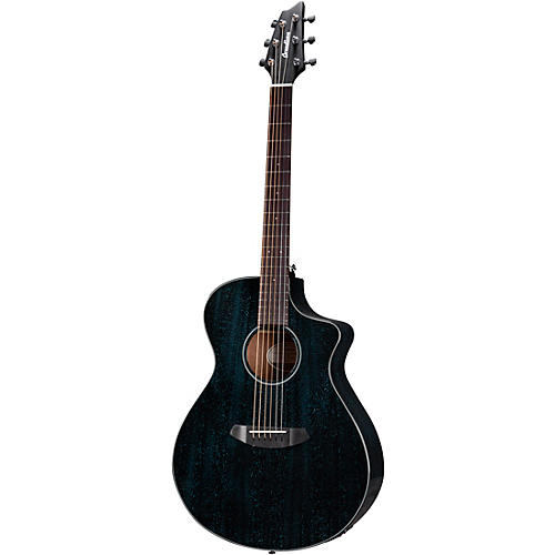 Breedlove Rainforest S African Mahogany Concert Acoustic-Electric Guitar Midnight Blue - musicians--Friend
