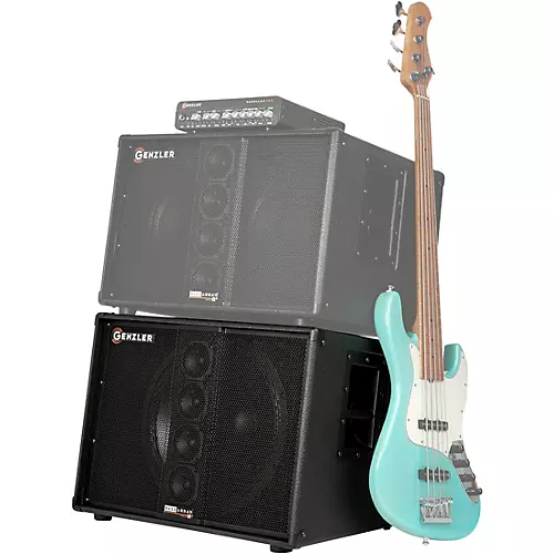 GENZLER AMPLIFICATION SERIES 2 BA2-115-3SLT BASS ARRAY Slant 1x15 Line Array Bass Speaker Cabinet Black - musicians--Friend