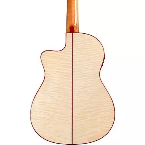 Cordoba Fusion 12 Exotic Top Nylon-String Classical Acoustic-Electric Guitar White Sands - musicians--Friend