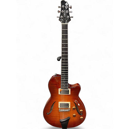 Used C.p. Thornton Guitars Elite E-1 Dark Cherry Sunburst Hollow Body Electric Guitar Dark Cherry Sunburst - musicians--Friend