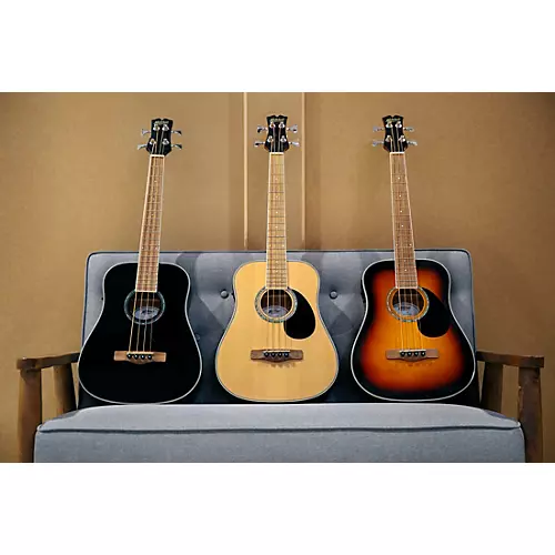Mitchell EZB Super Short-Scale Acoustic-Electric Bass Guitar Natural - musicians--Friend