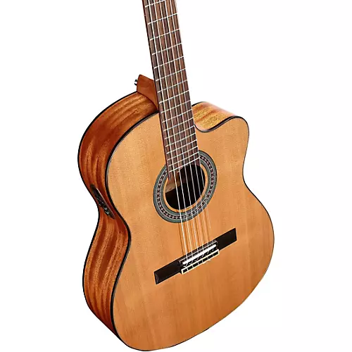 Alvarez AC65Hce Hybrid Nylon-String Classical Acoustic-Electric Guitar Natural - musicians--Friend