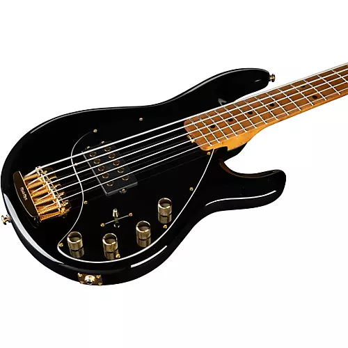 Ernie Ball Music Man StingRay5 Special H 5-String Electric Bass Guitar Black and Chrome - musicians--Friend