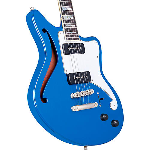 D'Angelico Deluxe Bedford SH Limited-Edition Semi-Hollow Electric Guitar Sapphire - musicians--Friend
