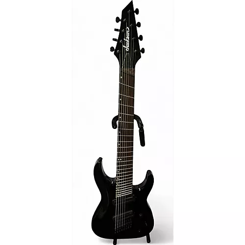 Used Jackson X Series Dinky Arch Top DKAF8 Multi-Scale Black Solid Body Electric Guitar Black - musicians--Friend