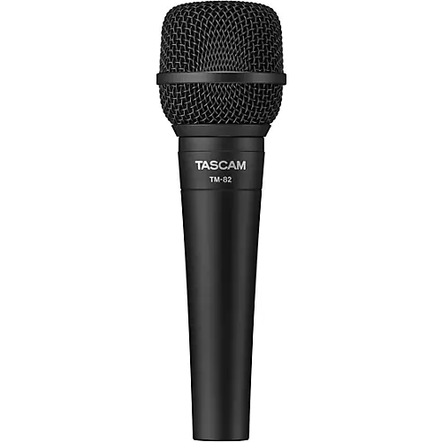 TASCAM TM-82 Dynamic Microphone for Recording Vocals and Instruments Black - musicians--Friend