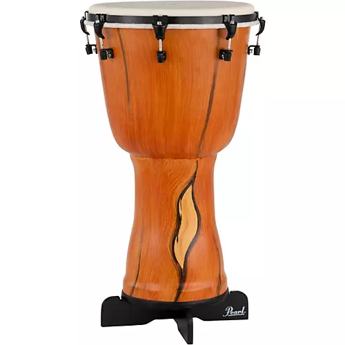 Pearl Top Tuned Djembe With PBJSTD Wood Djembe Stand 14 in. Artisan Cypress - musicians--Friend