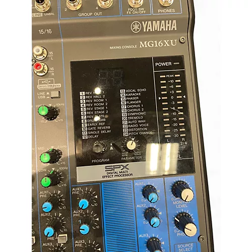 Used Yamaha MG16XU Unpowered Mixer - musicians--Friend