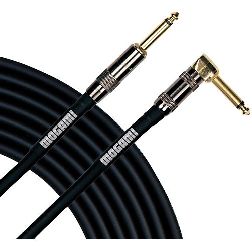 Mogami Platinum Instrument Cable With Right Angle to Straight End Connectors 6 ft. Right Angle to Straight - musicians--Friend
