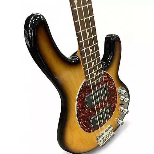Used Ernie Ball Music Man Stingray HH 4 String BURNT ENDS Electric Bass Guitar BURNT ENDS - musicians--Friend