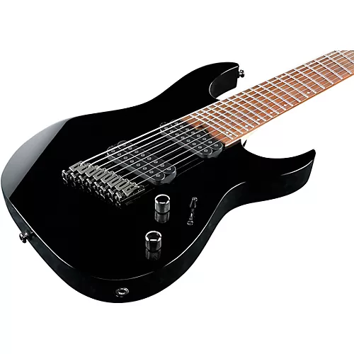 Ibanez RGMS8 Multi-Scale 8-String Electric Guitar Black - musicians--Friend