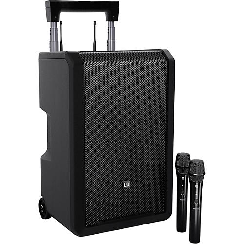 LD Systems ANNY 10 Portable Battery-Powered Speaker With Dual Wireless Handheld Mics B5.1 - musicians--Friend