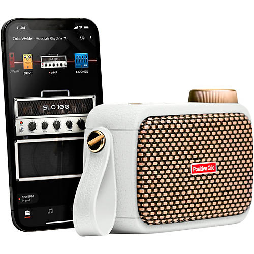Positive Grid Spark GO 5W Battery-Powered Combo Amplifier Pearl - musicians--Friend