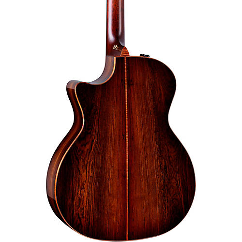 Taylor Custom Bearclaw Sitka Spruce-Bocote Grand Auditorium Acoustic-Electric Guitar Shaded Edge Burst - musicians--Friend