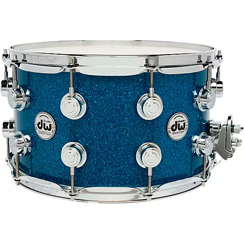 DW Collector's SSC Maple Finish Ply Snare Drum 14 x 6.5 in. White Glass Contrail Finish Ply - musicians--Friend