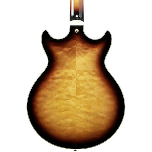 Ibanez AM93QM Artcore Expressionist Series Electric Guitar Antique Yellow Sunburst - musicians--Friend