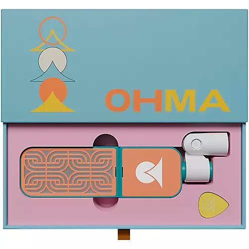 Ohma World Motif Condenser Microphone White & Stainless Steel - musicians--Friend