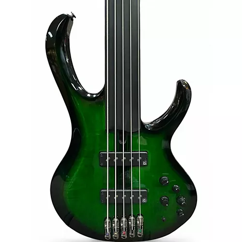 Used Ibanez Steve Di Giorgio Signature Dark Moss Burst Electric Bass Guitar Dark Moss Burst - musicians--Friend