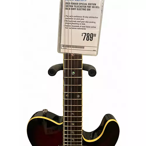 Used Fender Special Edition Custom Telecaster FMT HH Red Solid Body Electric Guitar Red - musicians--Friend