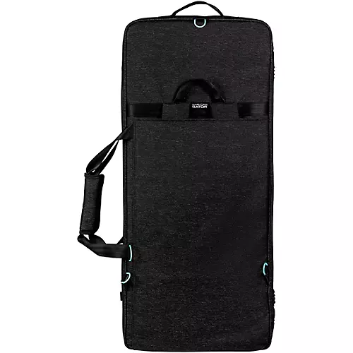Gator GTKP61-BLK Transit Series Protective Gig Bag for 61-Note Keyboards; Charcoal Black With Electric Blue Interior - musicians--Friend