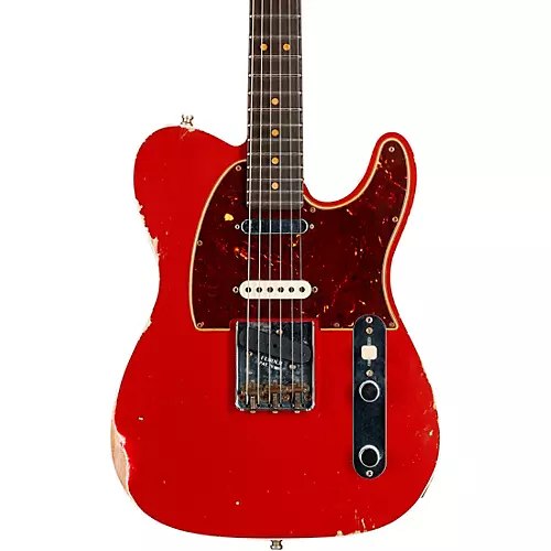 Fender Custom Shop Nashville Telecaster Custom Relic Rosewood Fingerboard Electric Guitar Surf Green - musicians--Friend