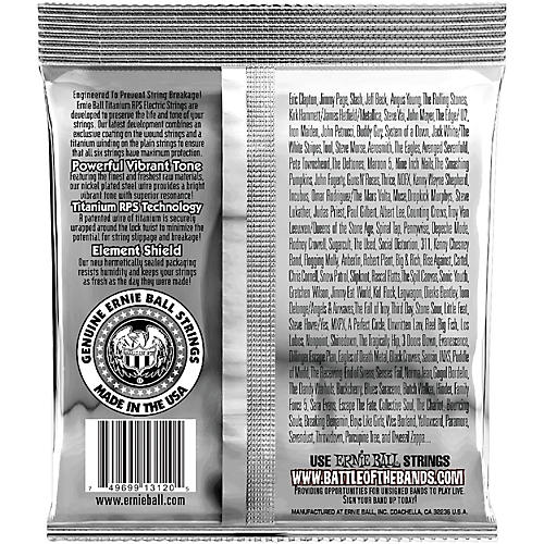 Ernie Ball 3120 Coated Titanium Power Slinky Electric Guitar Strings - musicians--Friend