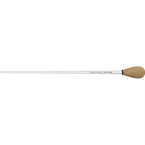 King David Duco Pear Cork Baton White 16 in. - musicians--Friend