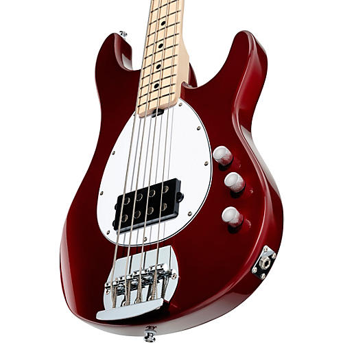 Sterling by Music Man SB4 4-String Electric Bass Guitar Candy Apple Red - musicians--Friend
