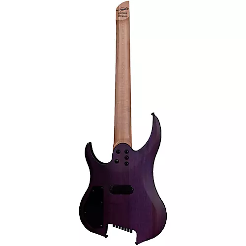 Legator Ghost 7 String Multi-Scale Super Shred Series Flamed Maple Electric Guitar Purple - musicians--Friend