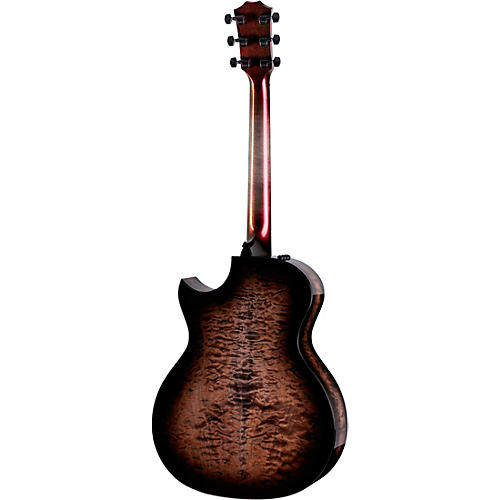 Taylor Custom Sitka Spruce-Big Leaf Maple Grand Auditorium Acoustic-Electric Guitar Cranberry Edgeburst - musicians--Friend