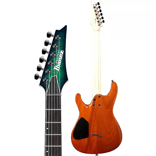 Ibanez Prestige S6521Q Electric Guitar Surreal Blue Burst Gloss - musicians--Friend