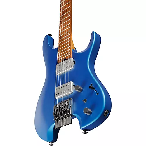 Ibanez Q52 Q Headless 6-String Electric Guitar Laser Blue Matte - musicians--Friend