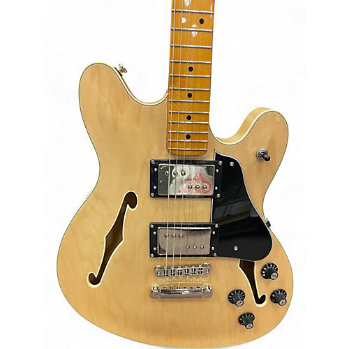 Used 2023 Squier Classic Vibe Starcaster Hollow Natural Hollow Body Electric Guitar Natural - musicians--Friend
