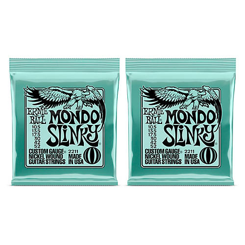 Ernie Ball 2211 Mondo Slinky Nickel Wound Electric Guitar Strings 2-Pack - musicians--Friend